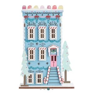 Gingerbread house blue new laser cut led decorations Christmas decor holiday